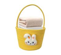Genérico Easter Baskets, Festive Candy Storage, Bunny Basket Handle, Soft Sturdy Design, Spacious Lightweight Build, Perfect for Babies, Egg Hunt, Party Treats, 23 x 18 x 16 cm