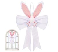 Genérico Easter Bows for Wreaths,with LED Lights Spring Home Decor,Cute Bunny Bow Easter Decorations - for Holiday Party Indoor Bedroom Living Room Apartment Office Farmhouse Garden Yard Patio Porch