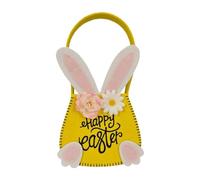 Genérico Easter Bunny Bag, Rabbit Festival Tote, Small Easter Bucket, Reutilizable Egg Treat, Cute Party Decoration, Eco-Friendly Material, Perfect for Kids & Candy, Fun Gift, Ideal para Hunts,