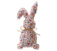 Genérico Easter Bunny Decor - Rustic Tabletop Rabbit Doll | Collectible Desktop Tiered Shelf Trays | Stuffed Rabbit Figurines Spring Home Ornament For Wreath Wedding Indoor Outdoor Garden Use