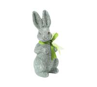 Genérico Easter Bunny Figurine - 10 Inch Spring Bunnys Decor | Foam Easter Ornament - Glitter Finished Bunny with Bow for Indoor Outdoor Display on Lawn Porch Desk Parties & Seasonal Home Decor