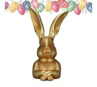 Genérico Easter Bunny Figurines - Cute Easter Theme Sculpture, Animal Table Decor Set | Living Room Bedroom Shelf Display Kit with Nursery Bedside Mantel Shelves Bookshelves Holiday Home Decor