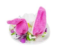 Genérico Easter Bunny Hat - Non-Woven Fabric 25x32x11cm | Cute Festive Seasonal Headwear Easter Cowboy Hat | For Egg Hunts, Carnival, Birthday Parties, Family Gatherings, Holiday Celebrations
