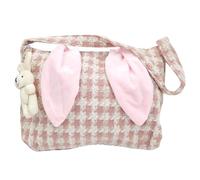 Genérico Easter Bunny Shoulder Bag - Reusable Grocery Tote Bag, Fashionable Casual Beach Tote | Portable Eco Friendly with Spacious Compartments Straps for Women Girls Shopping Travel Everyday Use