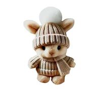Genérico Easter Bunny Stuffed Animal, Soft Plush Toy with Inspirational Card, Small Handmade Gift for Kids, Cute Easter Basket Filler, Emotional Support for Girls and Boys