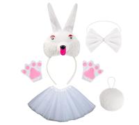 Genérico Easter Bunny Traje, Bunny Ears Headband, Cloth Material, Cómodo Adjustable Rabbit Outfit, Soft Festive Wear for Easter and Cosplay Events, 2,76 x 2,76 pulgadas