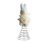 Genérico Easter Bunny Tree Topper | Festival Moss Rabbit Spring Ornament, Spring Bunny Topper - for Home Farmhouse Party Mantel Porch Basket 3.03x3.03x7.68 InchesGathering Celebration