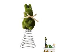 Genérico Easter Bunny Tree Topper | Festival Moss Rabbit Spring Ornament, Spring Bunny Topper - for Home Farmhouse Party Mantel Porch Basket 3.03x3.03x7.68 InchesGathering Celebration