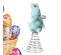Genérico Easter Bunny Tree Topper - Spring Festival Moss Rabbit Ornament, Flocking Bunny Decor for Home, Farmhouse, Porch, Mantel, Gabinete, Centerpiece, , Basket, Celebration