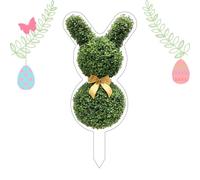 Genérico Easter Bunny Yard Stakes, 2D Acrylic Ornament, Colorful Tree Decoration, Robust Outdoor Design, Holiday Garden Accessory, Fun Porch Lawn Park Home Decor for Party Plant Planter