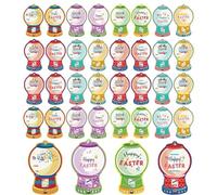 Genérico Easter Candy Cards - Holiday Candy Dispenser Cards, 36 Count Gift Card with for Sweet Surprise Exchange, Paper Card with for Snack Attachment, Easter Party Supplies