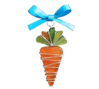 Genérico Easter Carrot Statue - Acrylic 2D Flat Adorable Decoration - Bunny Animal Easter Statue - for Beasch Party Holiday Bookshelf Dsining Table Mantel Windowsill Bedside Parentsw