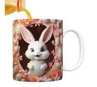 Genérico Easter Ceramic Mugs,350ml Ceramic Drinking Colorful Holiday Mugs -Sturdy And Reusable Comfortable Grip, Surprising Present Cups Featuring Bunny Or Egg Designs For Animal Lovers