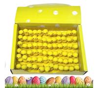Genérico Easter Chick Decorations, 1.2 Inch Soft Small Easter Chicks, Cutes Realistic Chicks Plussh Chicken Toys Set of 72 for Kids Goodie Bags Easster Basket Filler
