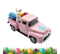 Generico Easter Decorations - Small Truck Model, Eggs Bunny with Farm Pickup, with Festive Detail for Table, Decor, Holiday Ornament for Dorm Porch Living Room Home Kitchen Mantel Indoor Outdoor