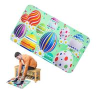 Genérico Easter Doormat - Polyester 60x1x40cm | Absorbent Happy Easter Welcome Mat, Non-Slip Spring Farmhouse Rug | Easters Entrance Mat For Front Door, Outside Entry Home Decor