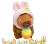 Genérico Easter Egg Capybara Plush Toy, Capybara Plush Holding Easter Egg | Soft Stuffed Animal Toy For Birthday, Festival and Special Occasions Gift