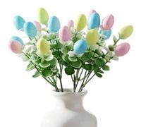 Genérico Easter Egg Picks - Decorative Rustic Twig Branches | Colorful Artificial Floral Stems For Easter Egg Arrangements, Home Decor, Party Tables, Living Room, Craft Projects & Fireplace Displays