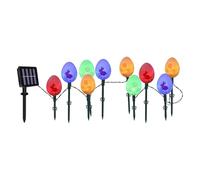 Genérico Easter Egg Solar Lights - Waterproof String Lights | 3.5m Solar Powered Easter Egg String Light With Stakes, Spring Festive Decoration For Garden, Yard, Courtyard, Pathway, Patio, Lawn
