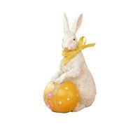 Genérico Easter Figurines - 5.7 Inch Bunny Resin Decor | Cute Spring Holiday Party Tabletop Ornament | Home Living Room Bedroom Desk Shelf Office Garden Porch
