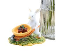 Genérico Easter Figurines - DIY Funny Small Resin Spring | Cute Easter Bunny Animal Figurines for Doll House, Living Room, Table, Desk, Apartment, Outdoor, Farmhouse or Garden