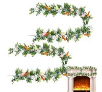 Genérico Easter Garland | 2 piezas Easter Egg Garland Artificial | Artificial Easters Egg Garlands | 5.7ft Eggs Spring Decorations | Holiday Ornament | for Home Indoor Party Wall Mantel Stairs