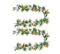 Generico Easter Garland - 2 unidades de 5,7 pies artificiales Easter Egg Garland, Colorful Holiday Decoration Easters Celebration for Home, Indoor Party, Wall, Mantel, Stairs, Spring Festival