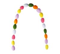Generico Easter Garland - Colorful Felt Ball Banner | Spring-Themed Decorative Felt Ball Banner, Pastel Easter Egg Party, Ideal for Trees, Doors, Walls, Staircases, Porches, Fireplaces, Indoor