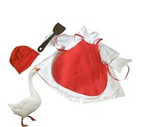 Generico Easter Geese Outfit, Outdoor Patio Art Decoration, 50cm/19.7 Inches, Weather-Resistant, Cartoon Pet Statue with Chef Outfit for Spring, Outdoor, Lawn Decor