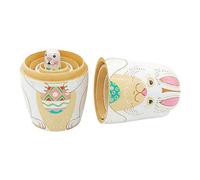 Genérico Easter Nesting Dolls, Nested Bunny Figurine Set, Educational Russian Stacking Toy with Hand Painted Detail, Cultural Wooden Decor, Bunny Doll Spring Design, Holiday Ornament for Living Room
