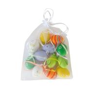 Generico Easter Small Eggs - 12 unidades Easter Egg Decorations - Colorido Mini Toy Eggs for Spring Display - Decorative Ornaments | for Tree Basket Garden Living Room Holiday Party Scene Props Use