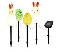Genérico Easter Solar Lights Outdoor, 1.57x1.57 Inch Solar Panel with Amorphous Silicon Build, Outdoor Stakes, Decorative Garden Lights with Whimsical Style, Spring Decor for Porch & Lawn
