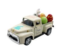 Genérico Easter Truck - with Eggs Bunny Vintage | Spring Cute Easter Toys Kids Trucks, Boys Girls Home Nursery, Bedroom School Classroom Travel Camping Holiday Party Decor Éaster Truck