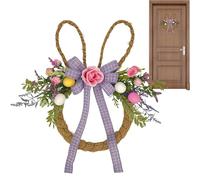 Genérico Easter Wreath - Spring Holiday Festive Bunny Ornament | Easter Wreath for Front Door Outside | for Window Fireplace Wall Indoor Outdoor and Others