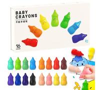 Genérico Easy Grip Wax Coloring Crayons For Little Hands Easily Use