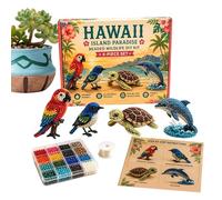 Genérico Easy Handmade Portable Fun Set, Beaded Animal Craft Kit | Animal Themed Embroidery Kit,for Kids Beginners Indoor Home School Classroom Bedroom Living Room Inside House