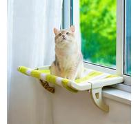 Genérico Easy Install Cat Bed, Hold Up To 30lbs for Windowsill Bedside Hanging Hammock, Indoor Cozy Luxury No Drilling Adjustment Pet Rack with Support