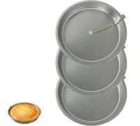 Genérico Easy Release Cake Pan, Cake Pan with Lever, Cakes Pans with Release Lever, Oven Safe Mold, Baking Tools Pans Round (3pcs)