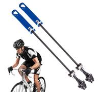 Genérico Easy Release Skewer, Wheel Hub Skewers, Adorable High Strength Cycling Replacement Parts, Mountain Bike for Safety Biking Touring Maintenance, 9.65 Inches, Black, Red, Dark Blue