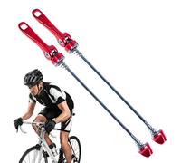 Genérico Easy Release Skewer, Wheel Hub Skewers, Adorable High Strength Cycling Replacement Parts, Mountain Bike for Safety Biking Touring Maintenance, 9.65 Inches, Black, Red, Dark Blue