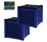 Genérico Eco-Aquarium Water Trough Purifier Cube, Activated Carbon Filter Media for Fish Tanks, Ponds, Livestock Tanks & Horse Troughs - Charcoal Honeycomb Design with Natural Freshening (2 Pcs)