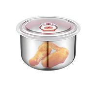Genérico Edelstahl Snackbehälter Mit Deckel - Stapelbare Frischhaltedose Für Kinder & Schule | Kleine Brotdose Für Obst & Snacks | Platzsparende Aufbewahrungsbox Für Kindergarten & Reisen