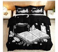 Genérico Edredón Estampado 200x200cm Velas con Forma De Libro Pintadas Mano Nórdico Relleno Cama Algodón, Edredón Reversible para 4 Estaciones, Duvet Algodón Cálido Comodo Ligero con 2 Fundas