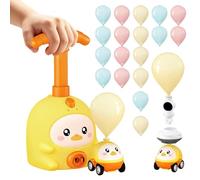 Genérico Educational Child Vehicle Toy, Balloon Launcher Car, Aerodynamic Powered Racer with Pump, Interactive Physics Experiment, Desktop Plaything, Engaging Science Activity for Preschool Classroom
