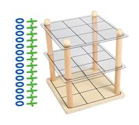 Genérico Educational Connect Game - 3D Learning Row Connect Toy | Classic Outdoor Strategy Board Game For Kids, Christmas, Halloween, Gatherings, Reunion, Party, Travel and Classroom Fun