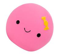 Genérico Egg Ball Dog Toy, Soft Latex Rubber Animal Fetch Ball, Cute Egg Doll Shape, Four-Color Interactive Pet Balls for Indoor and Outdoor Play