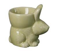 Genérico Egg Cup, Ceramic Bunny Porcelain, Festive Charm Holiday Centerpiece Seasonal Accent, Stable Vintage Cups for Spring, Home, Parties, Decoration, Favors 2.91x2.83 Inches