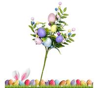 Generico Egg Floral - ABS, 15.75in Huevo Pick Decorative Spring Stem Elegant Design | Vase-Ready Seasonal Arrangement Branch, Easter Eggs Twig Decor For Living Room, Home Decor, Parties, Holidays