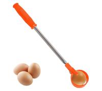 Genérico Egg Grabber Stick - Stainless Steel 40 To 195cm | Extendable Reaching Tool | Poultry Egg Collector For Coop Yard Orchard Farm Garden Kitchen Use Lightweight Pick Up Equipment