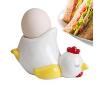 Genérico Egg Holder - Cute Ceramic Chicken/Duck Egg Cup Stand | Funny Breakfast Tray, Dishwasher Safe, European-Style Kitchen Decor For Family & Friends Parties
